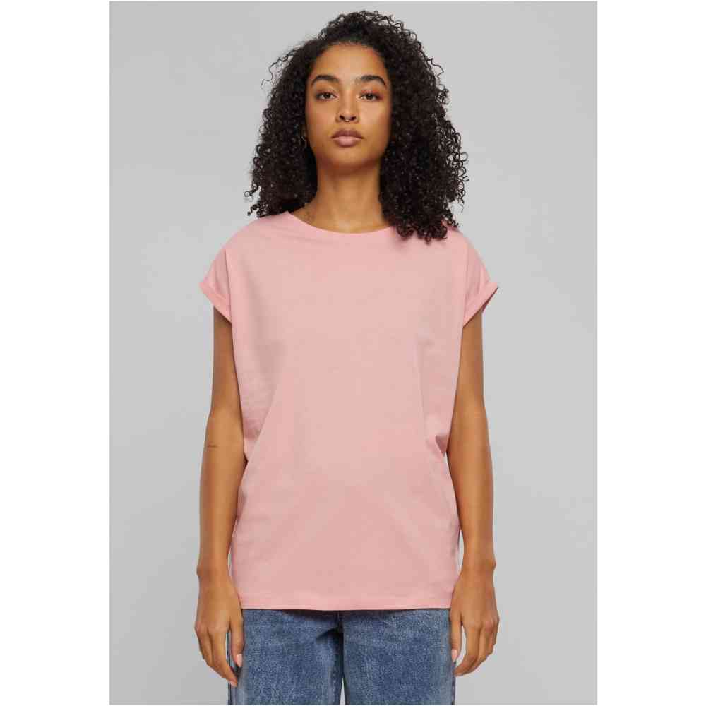 Urban Classics - Extended Shoulder Ladies Tshirt - Pink